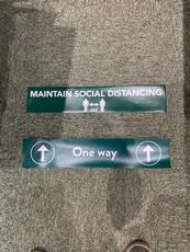 Visual marketing solutions. COVID-19 floor mats for offices 5